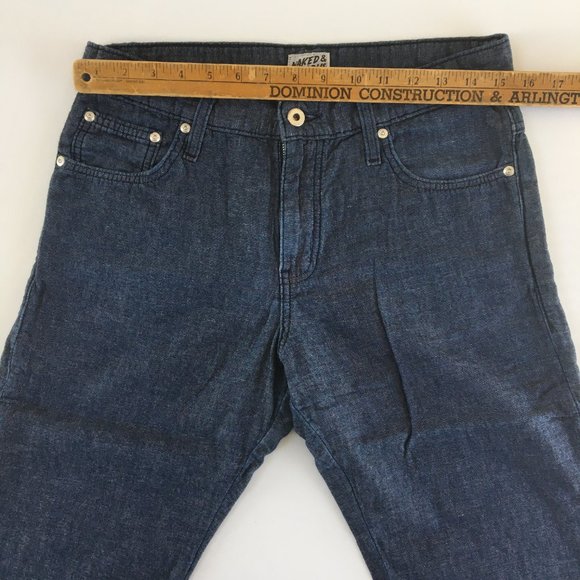 Naked & Famous Slim Guy Linen Blended Jeans 31 - Picture 9 of 11